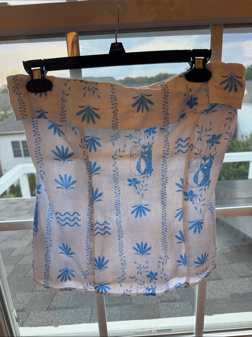 Blue Floral Print Women's top